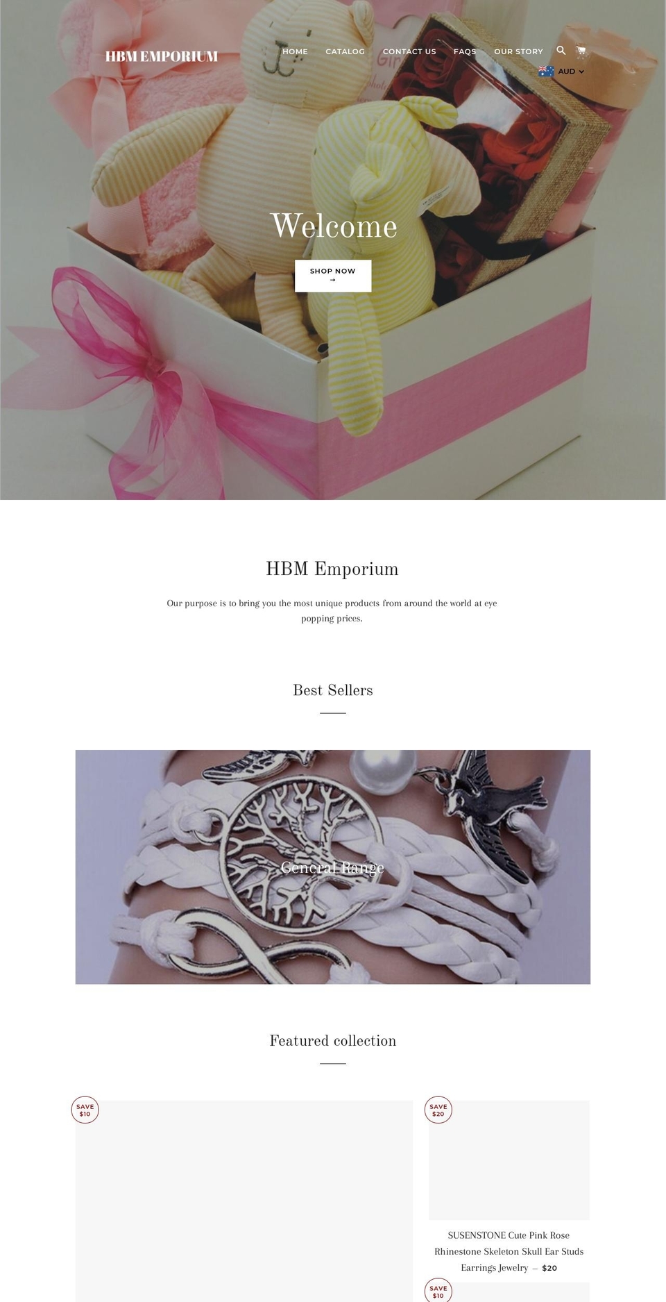 hbmbliz.com — Shopify storefront screenshot