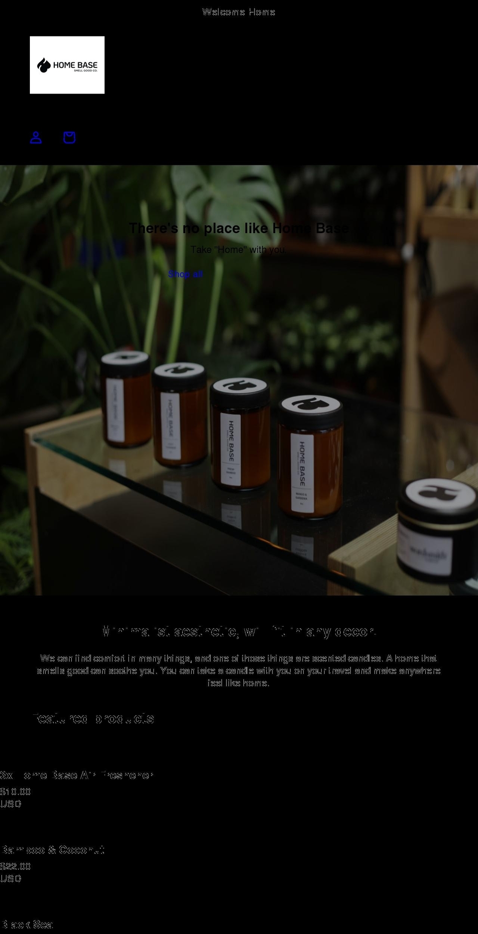 hbsmellgoodco.com shopify website screenshot