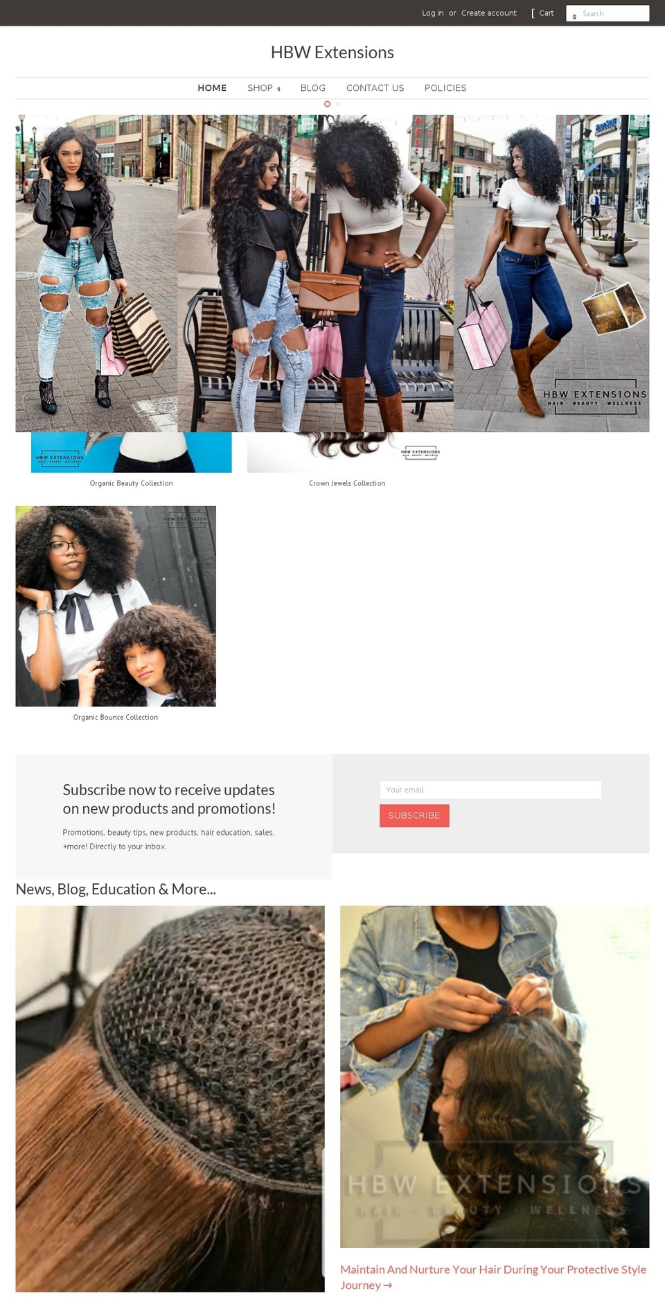 hbwextensions.com shopify website screenshot