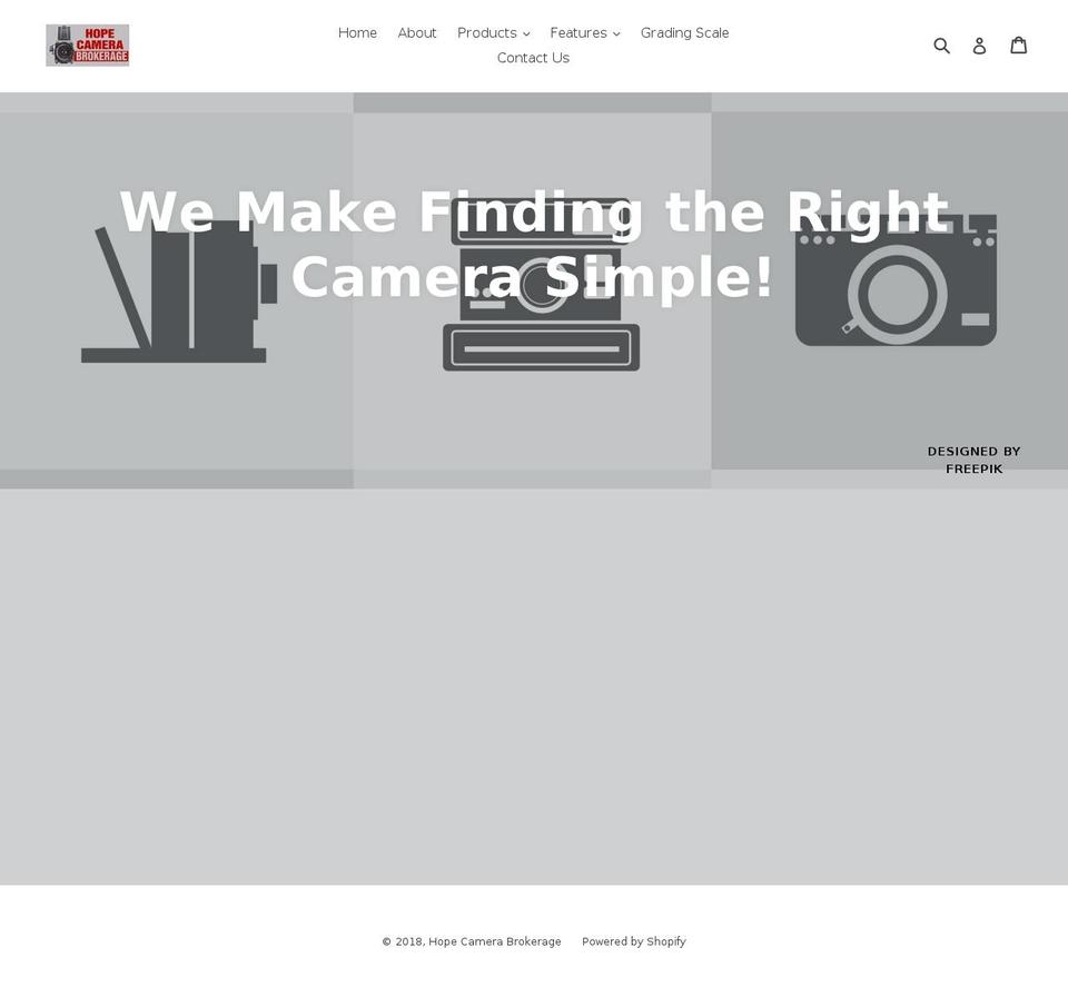 hcbstore.com shopify website screenshot