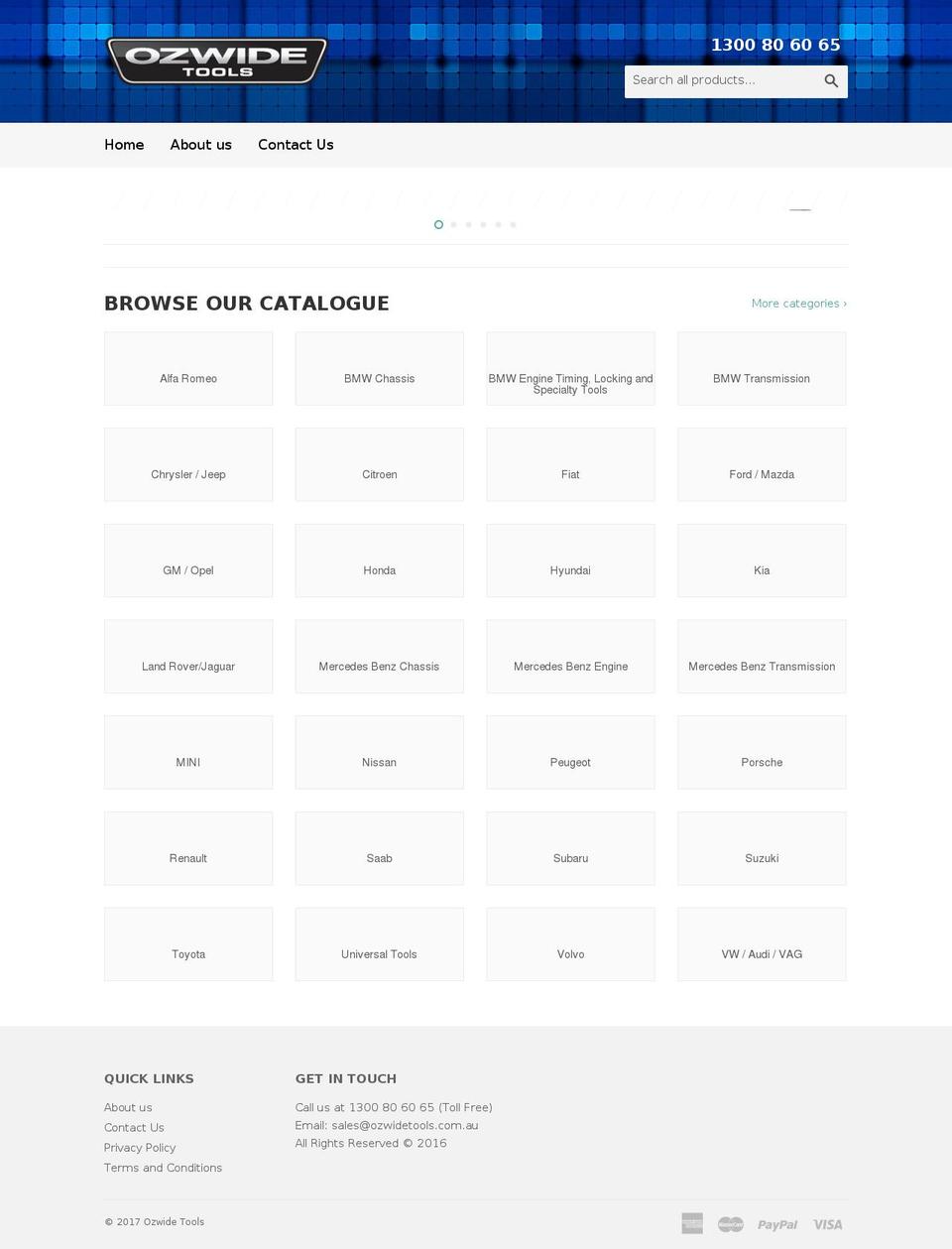 hcbtools.com shopify website screenshot