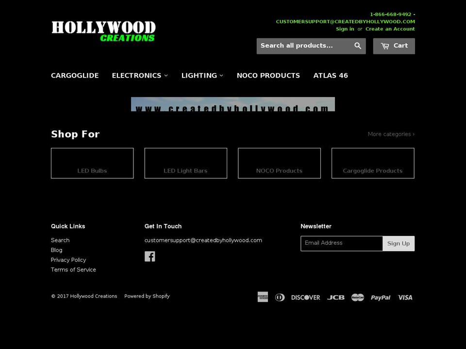 hccustoms.com shopify website screenshot