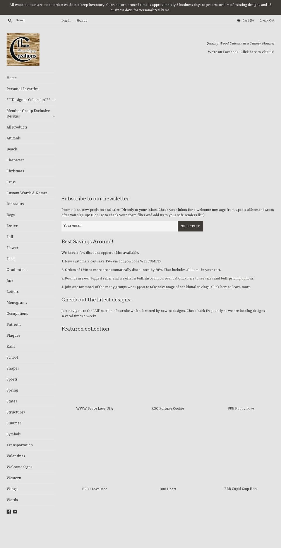 hcmands.com — Shopify storefront screenshot