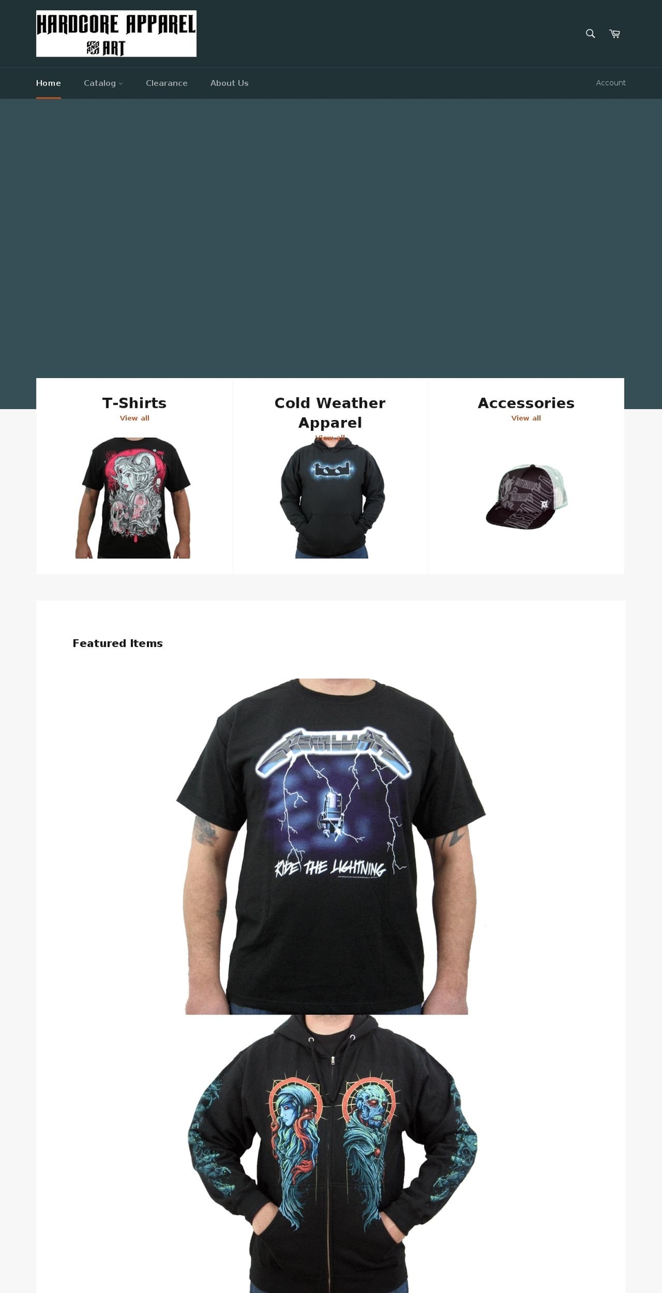 hcmerch.com shopify website screenshot