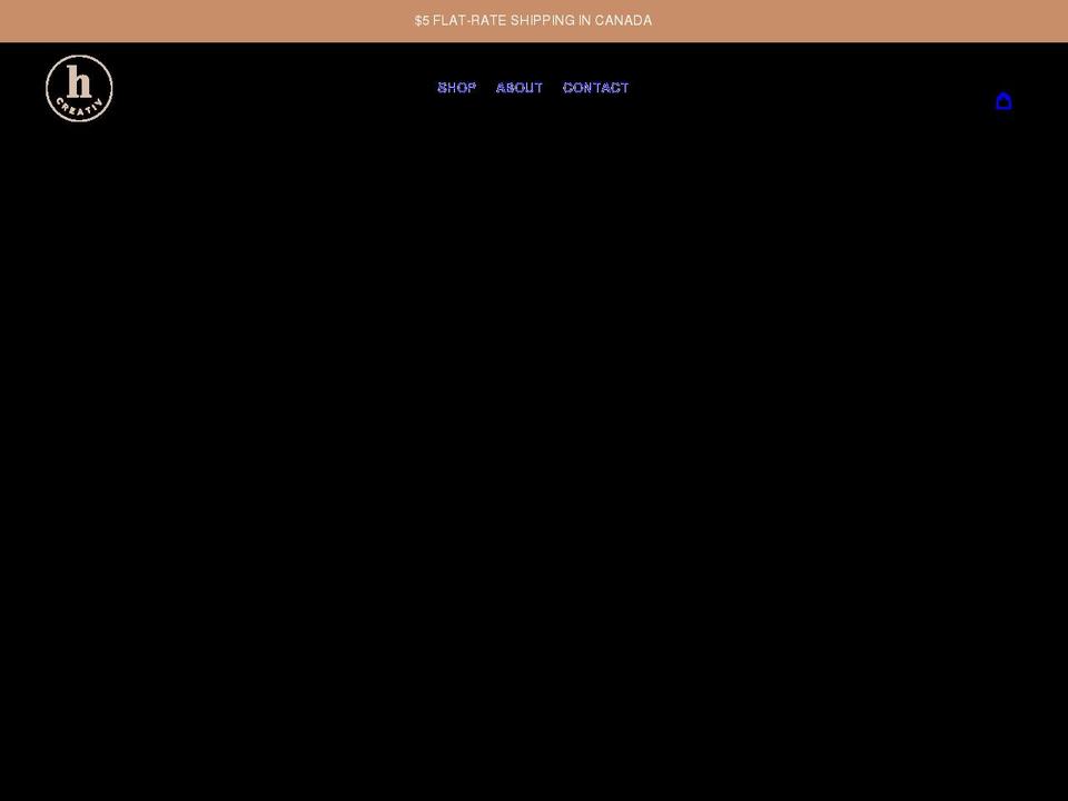 hcreativshop.com shopify website screenshot