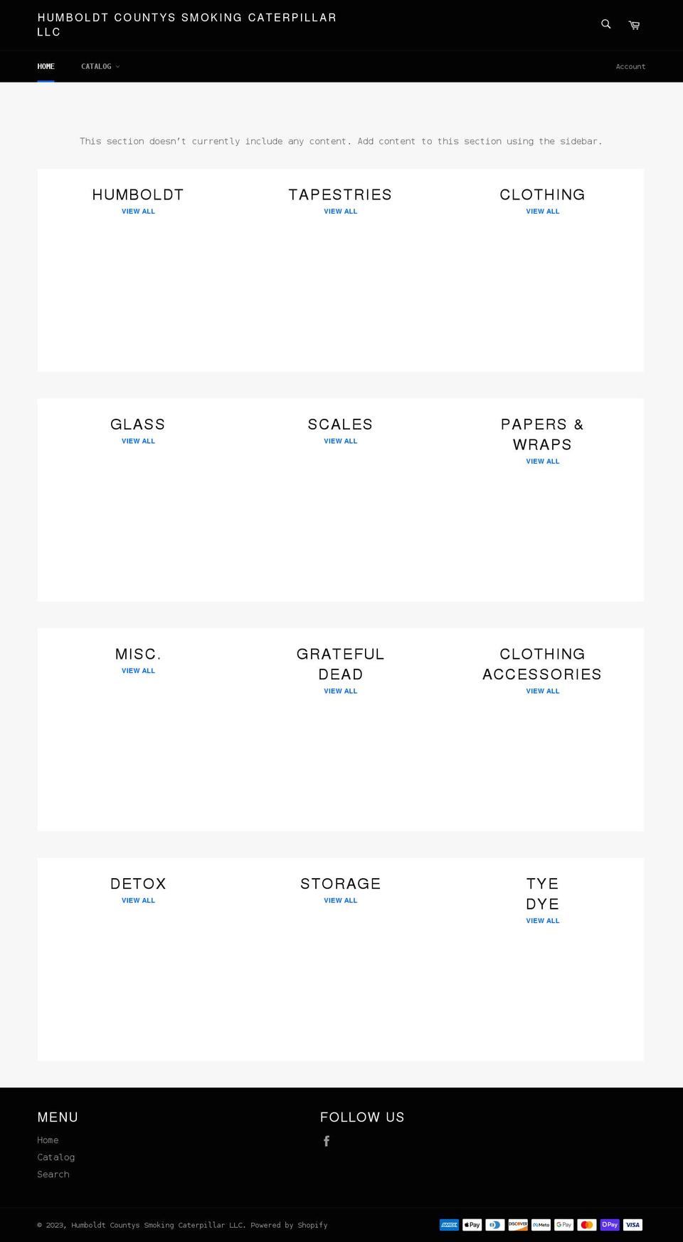 hcscshop.com shopify website screenshot