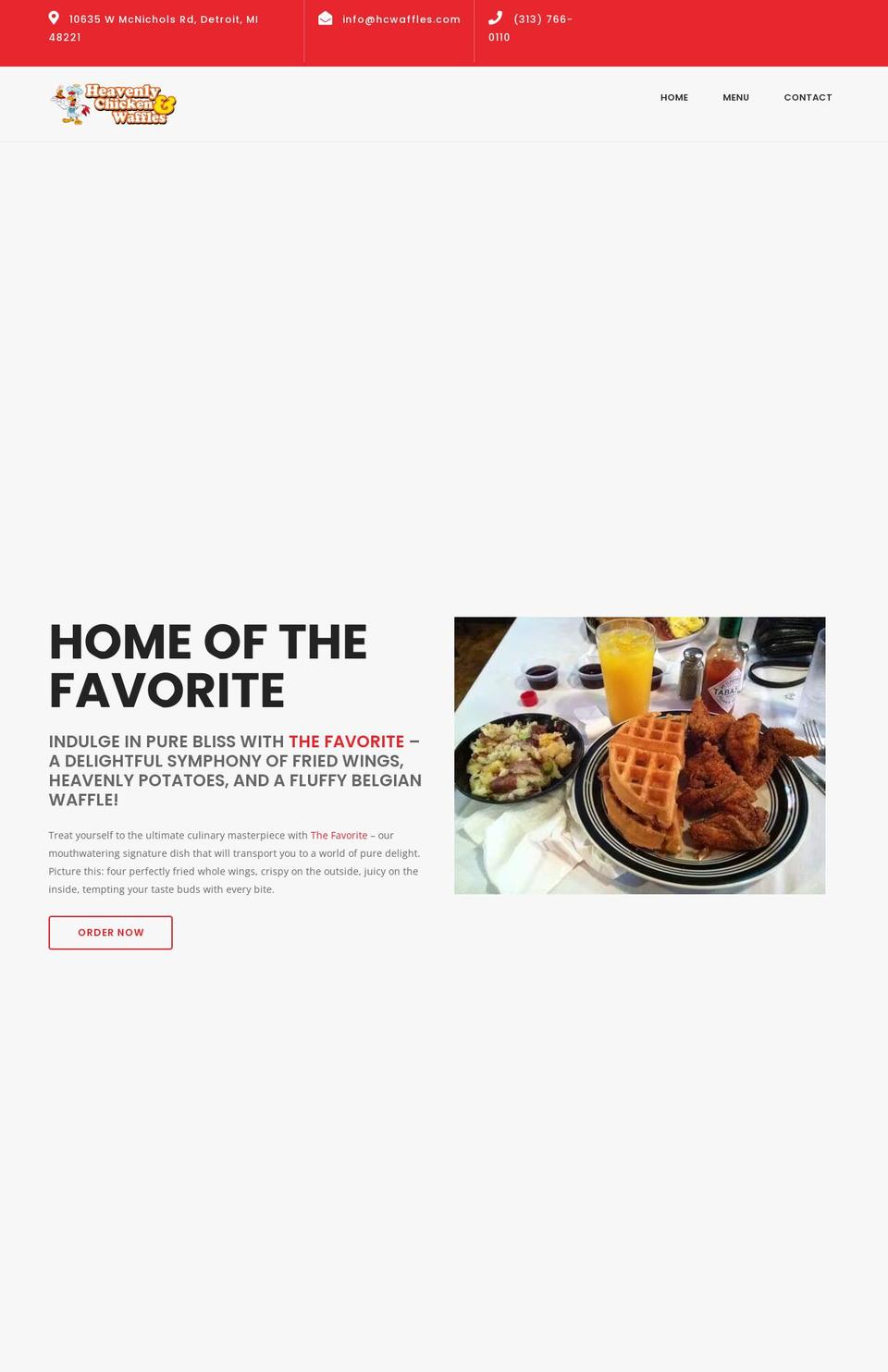 hcwaffles.com shopify website screenshot