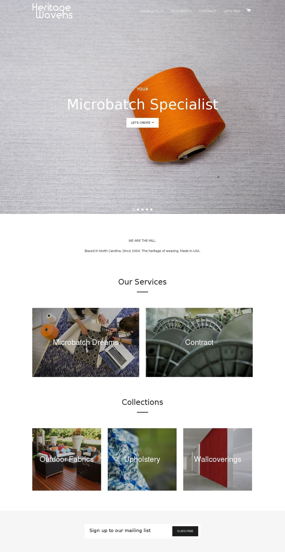 hcwllc.com — Shopify storefront screenshot