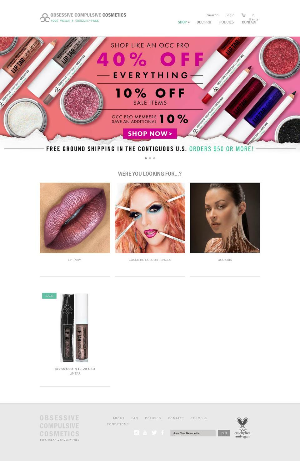 hdcosmetics.com shopify website screenshot