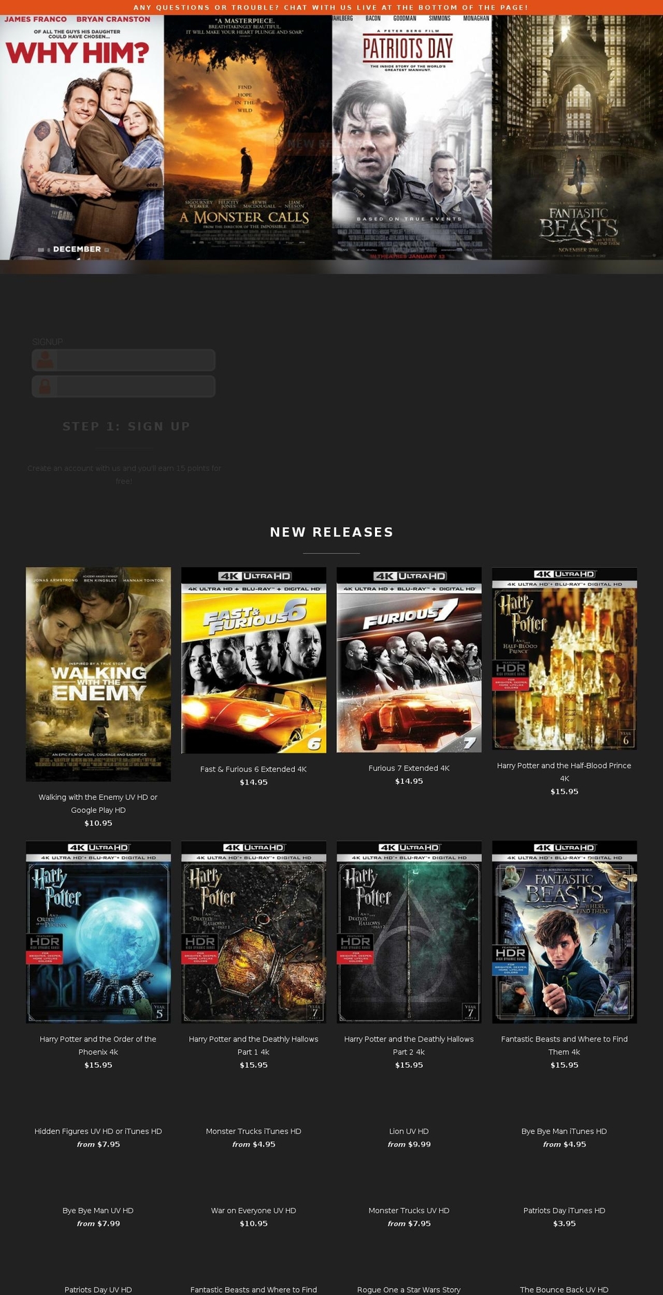 Sept Shopify theme site example hdmoviecodes.com