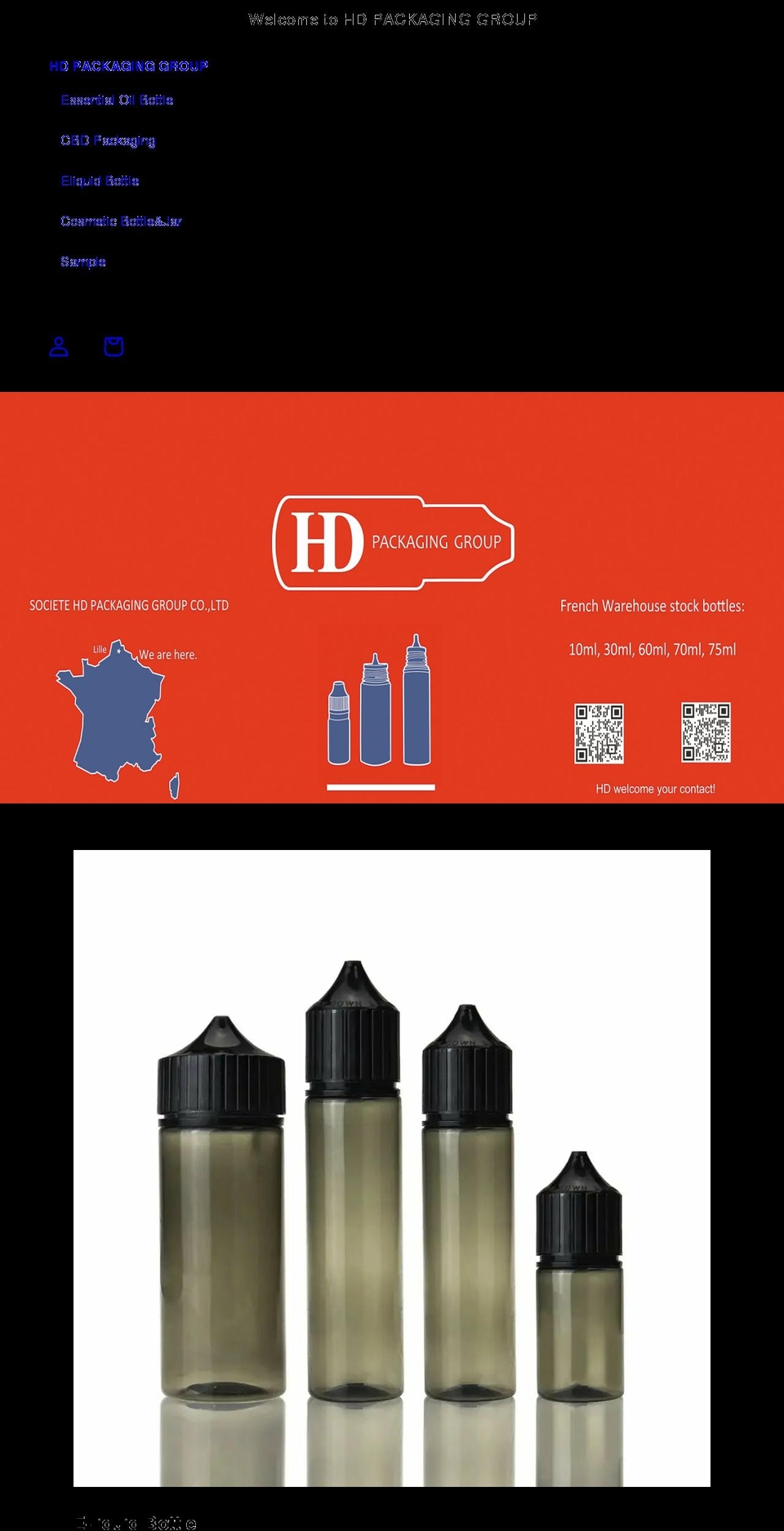 hdpackaginggroup.com shopify website screenshot