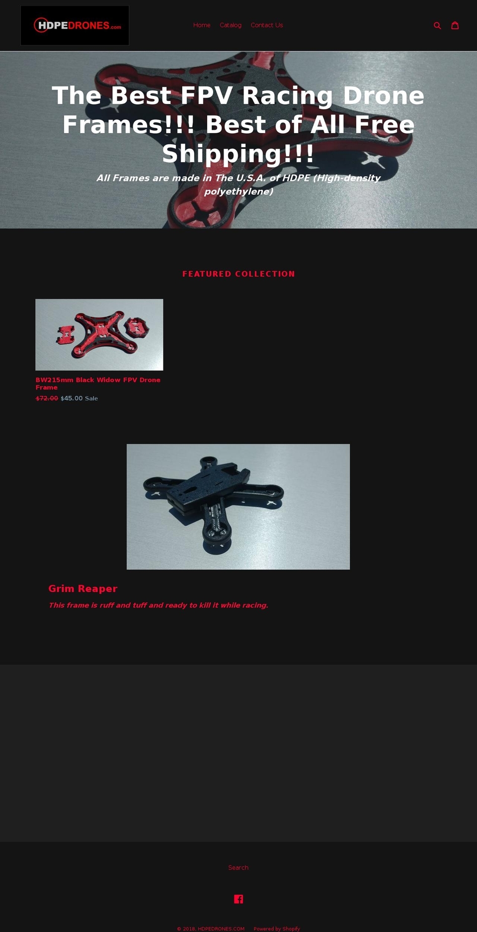 hdpedrones.com — Shopify storefront screenshot