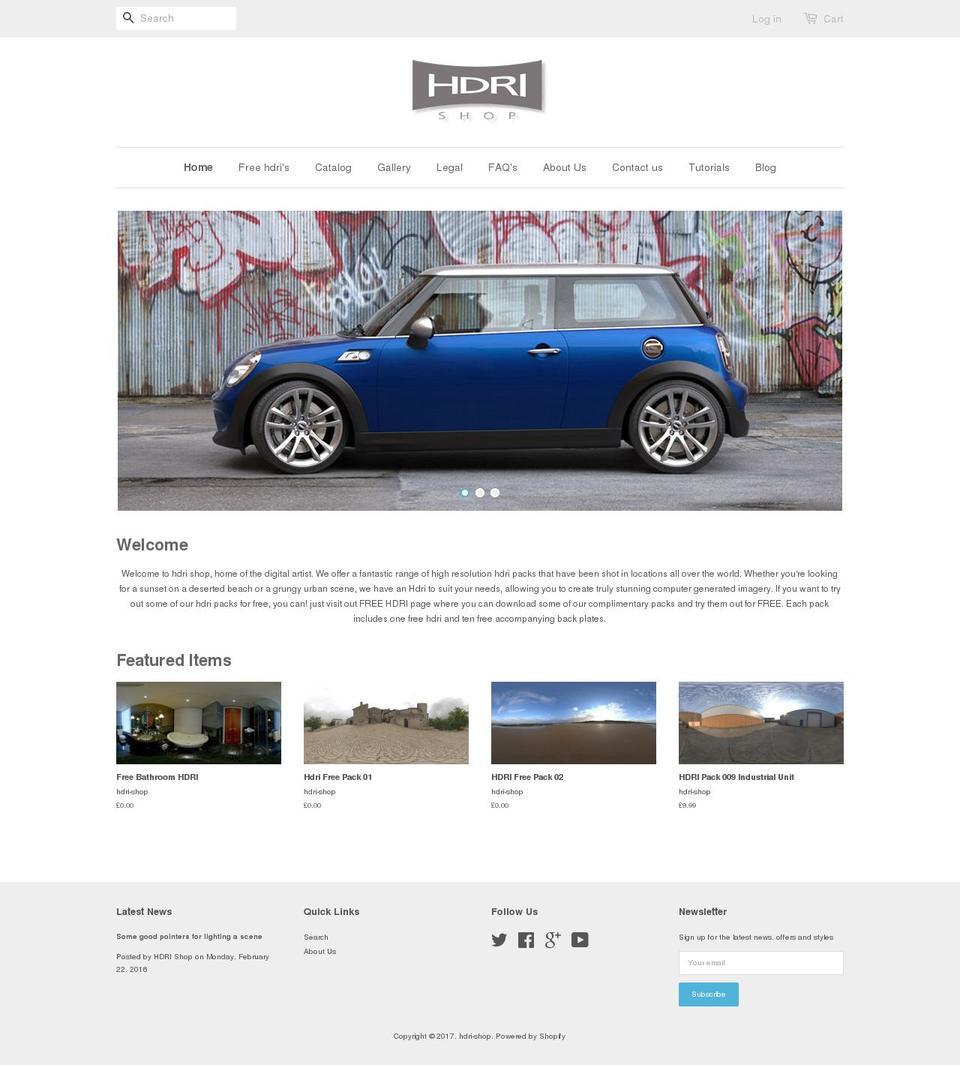 hdrishop.com shopify website screenshot