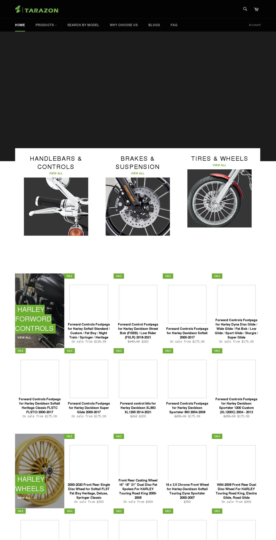 hdspareparts.com shopify website screenshot