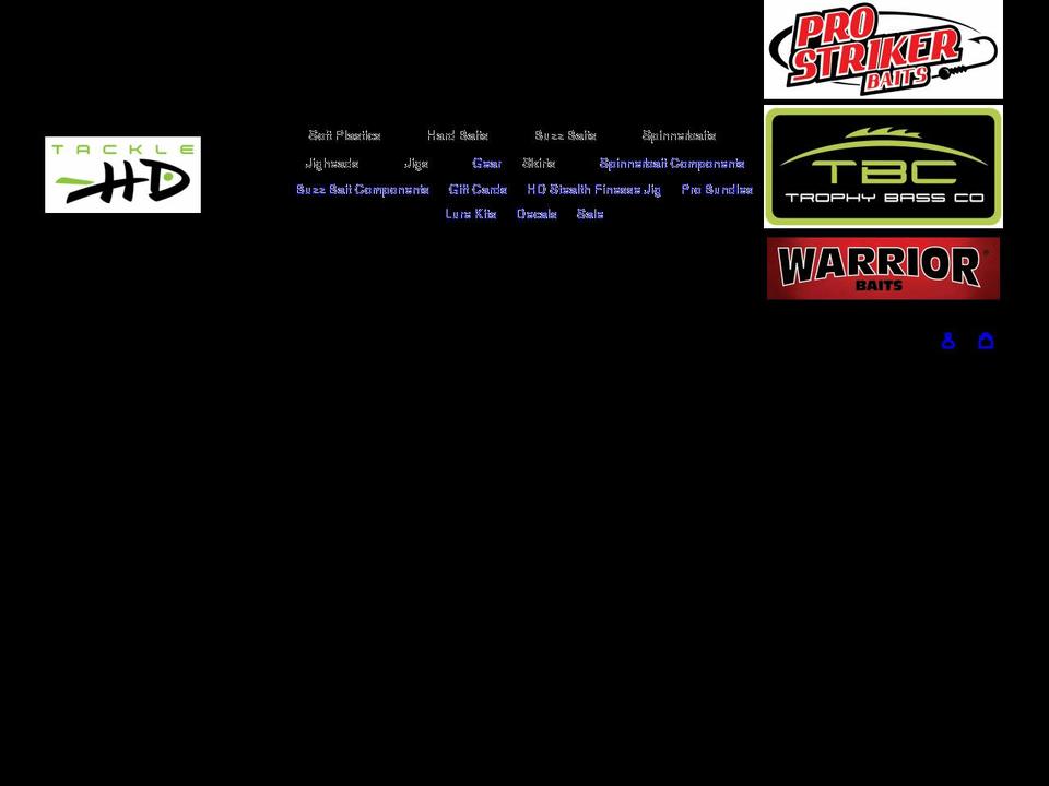 hdtackle.com — Shopify storefront screenshot