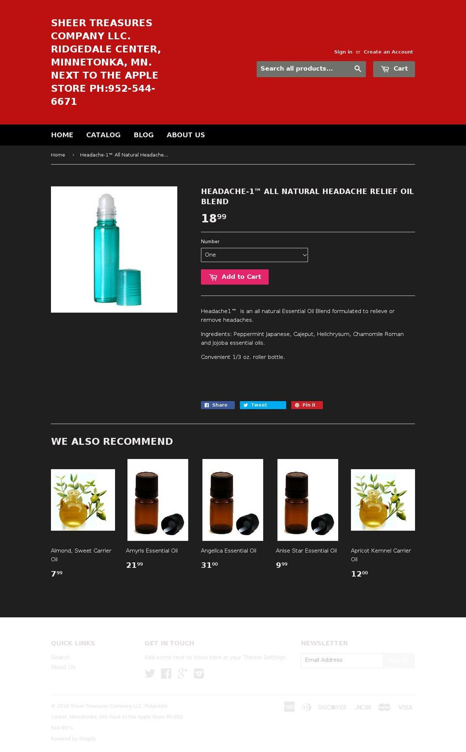 headache1.com — Shopify storefront screenshot
