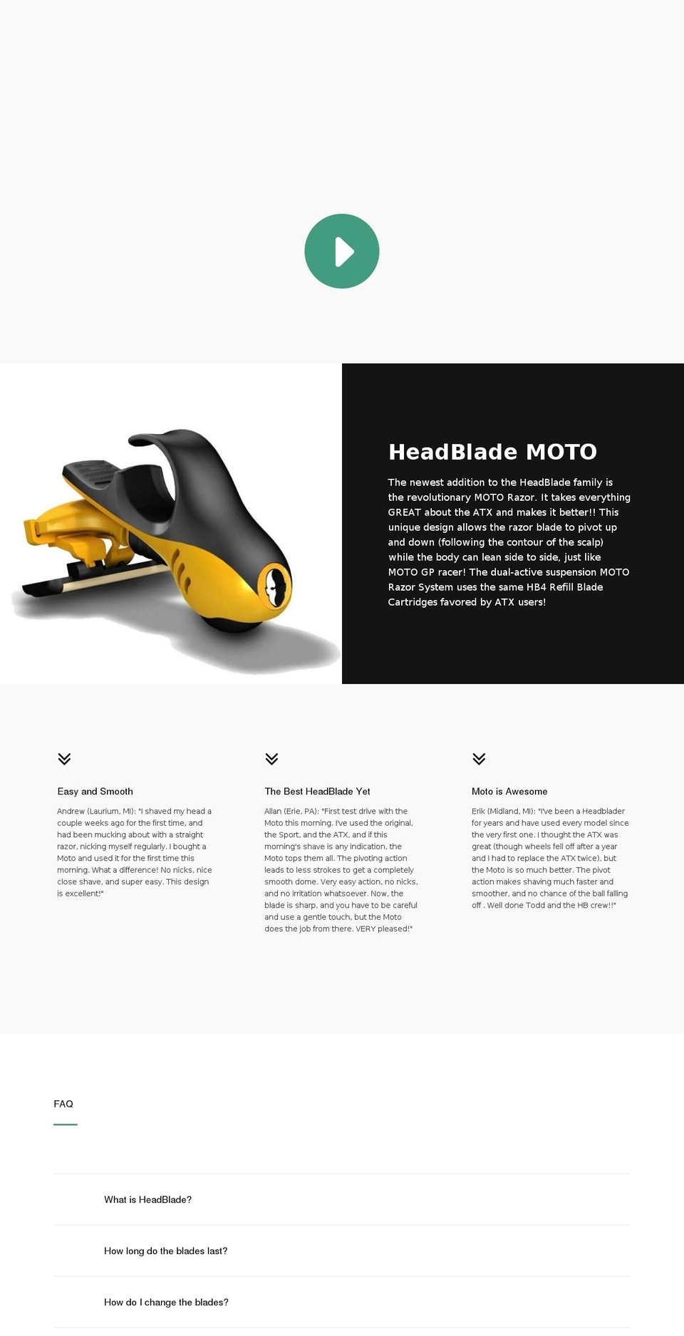 headbladeph.com — Shopify storefront screenshot