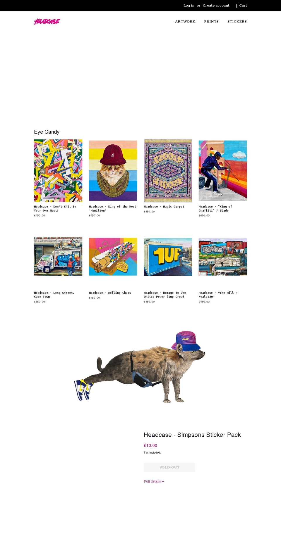 headcaserules.com shopify website screenshot