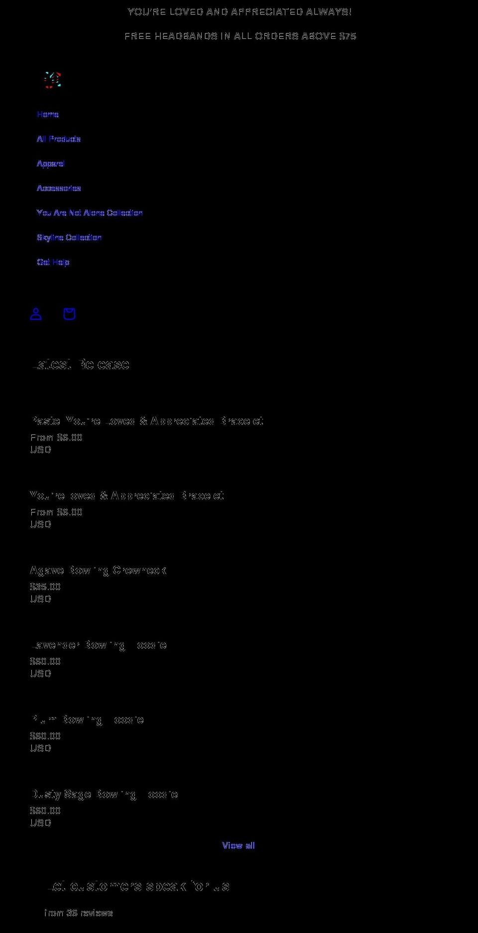 headedapparel.com shopify website screenshot
