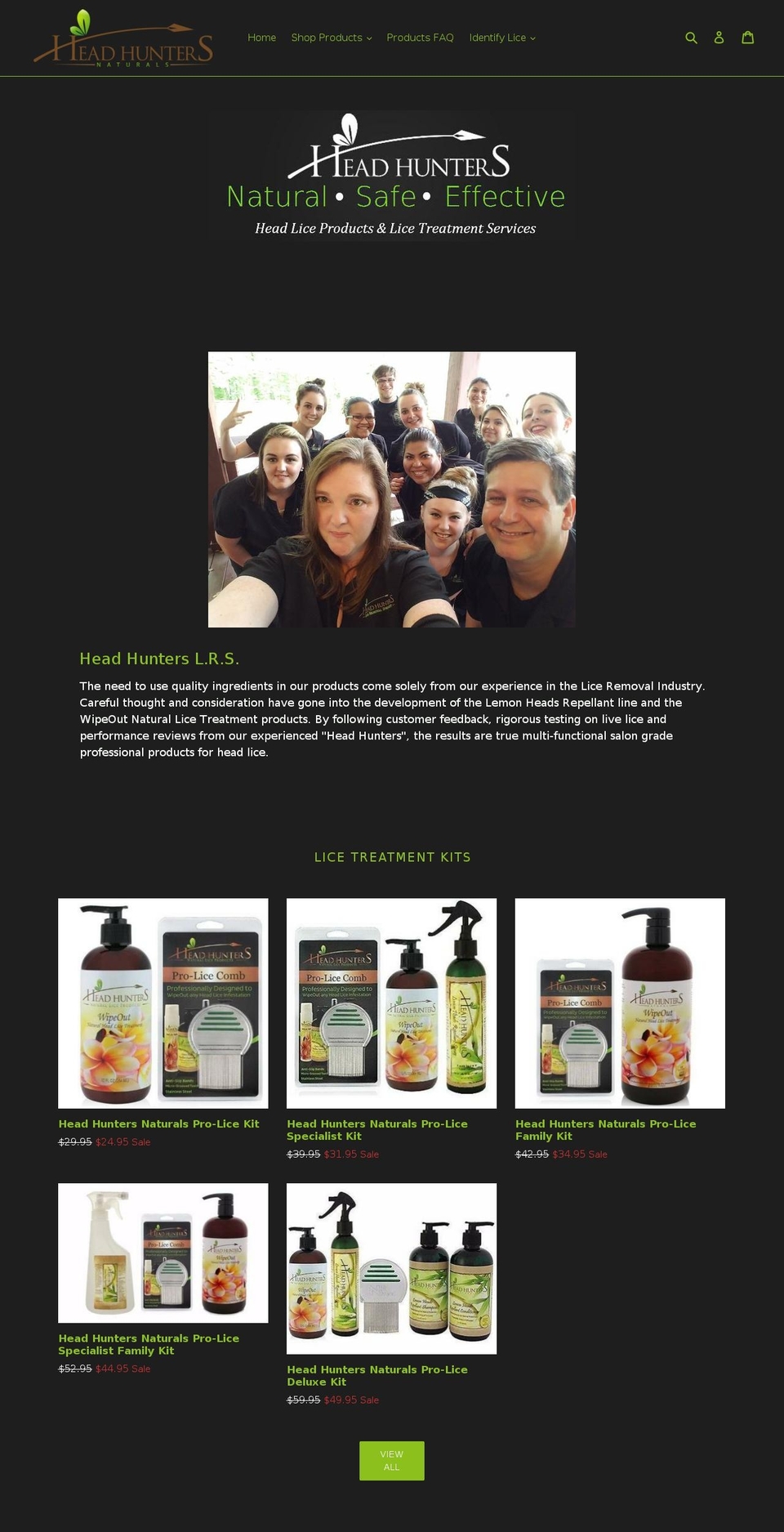 Copy of Debut Shopify theme site example headhuntersnaturals.com