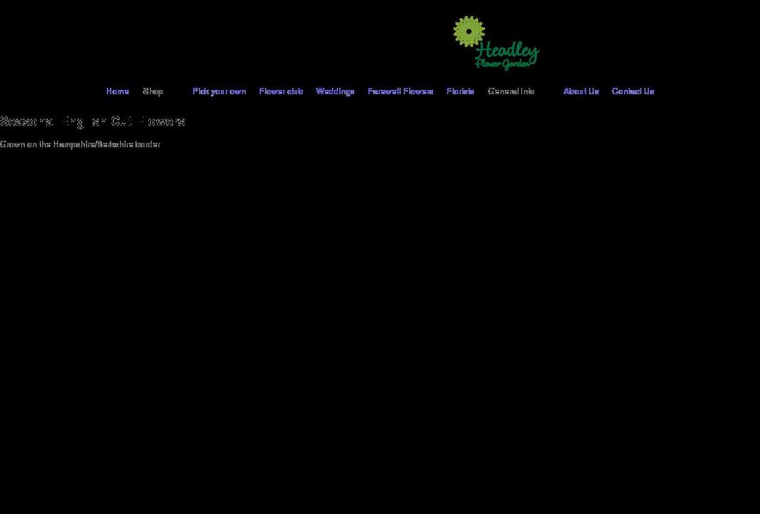 headleyflowergarden.co.uk shopify website screenshot