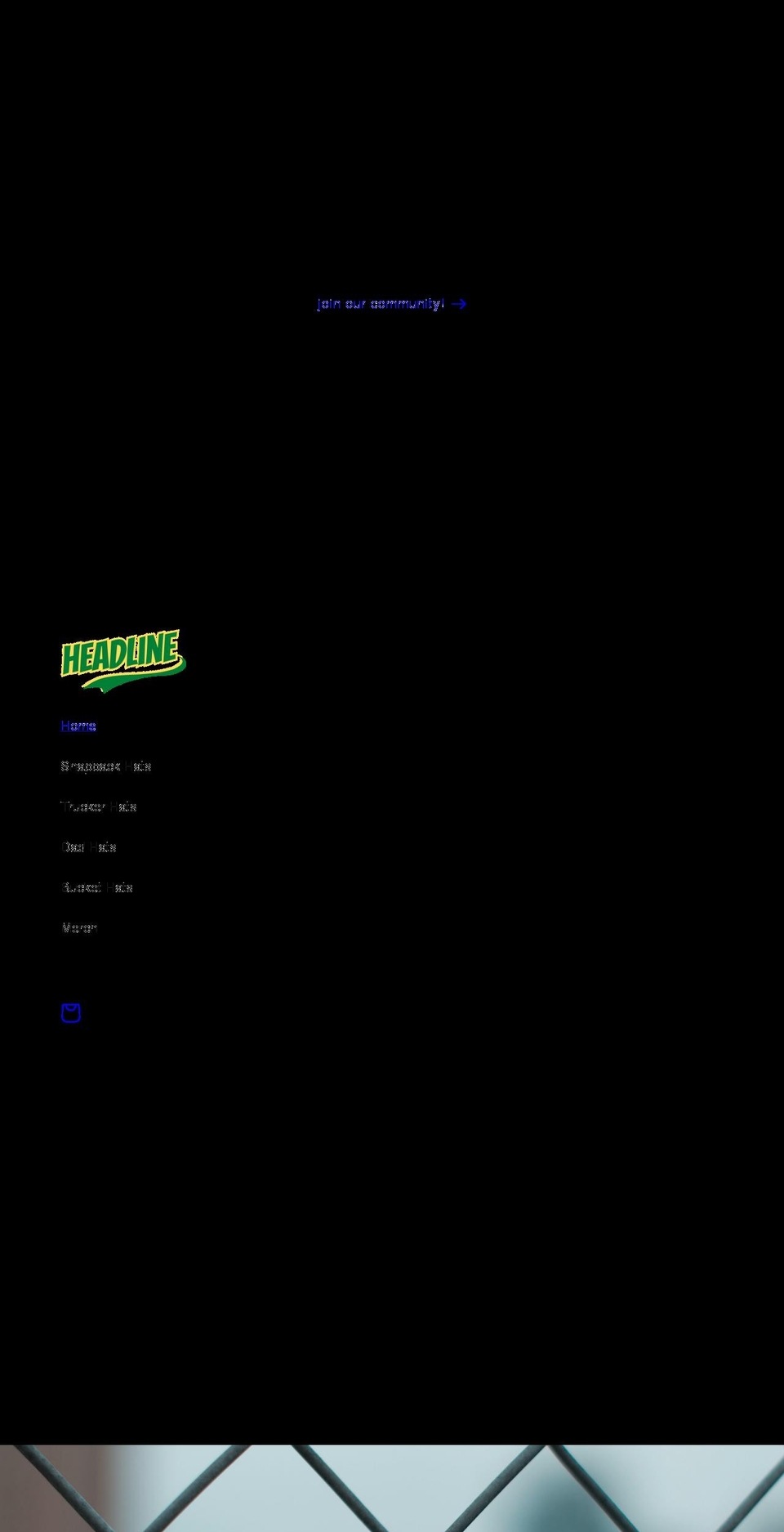 headlinehats.com shopify website screenshot
