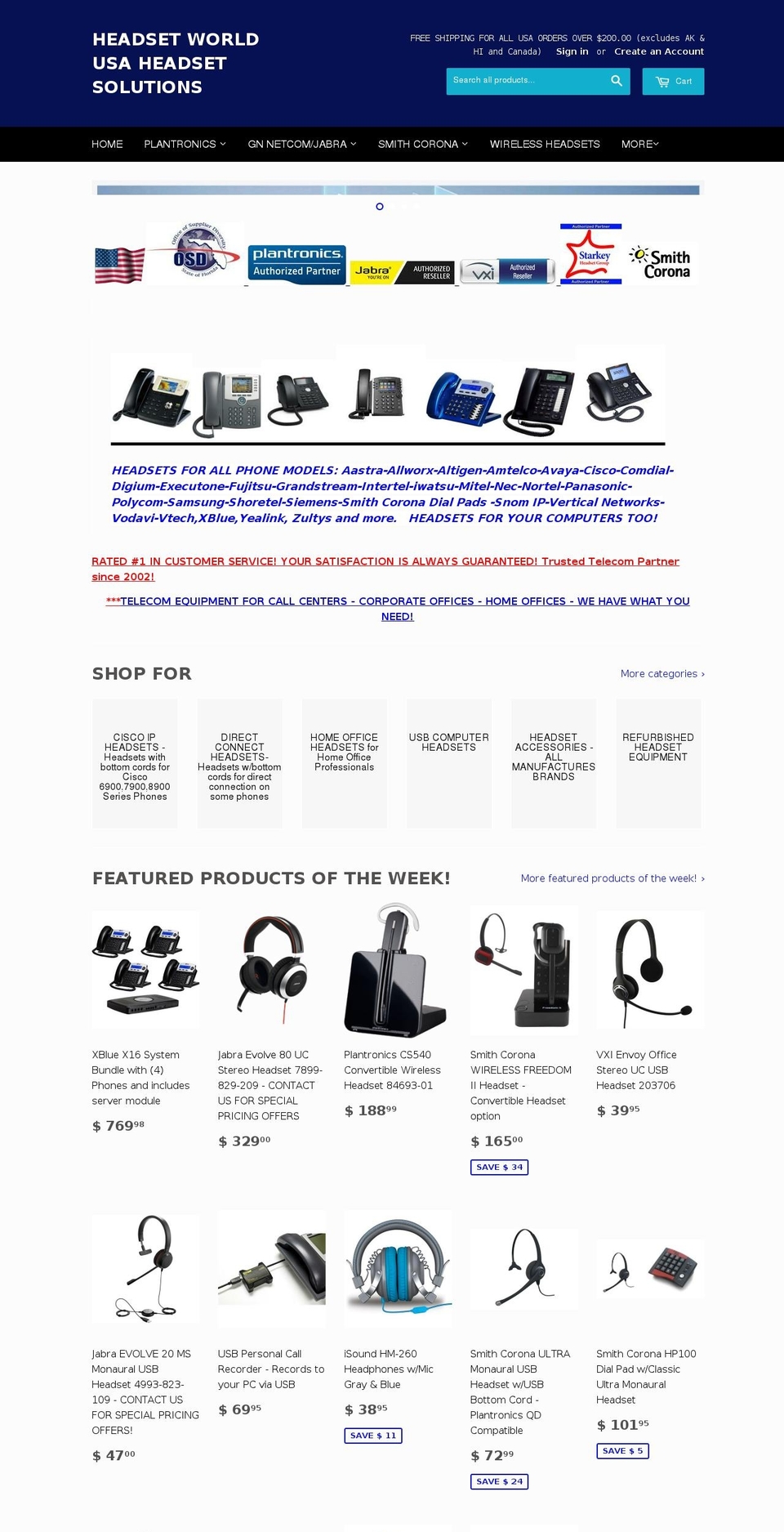 headsetaccessories.net shopify website screenshot