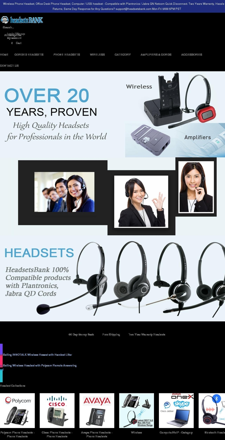 headsetsbank.com shopify website screenshot