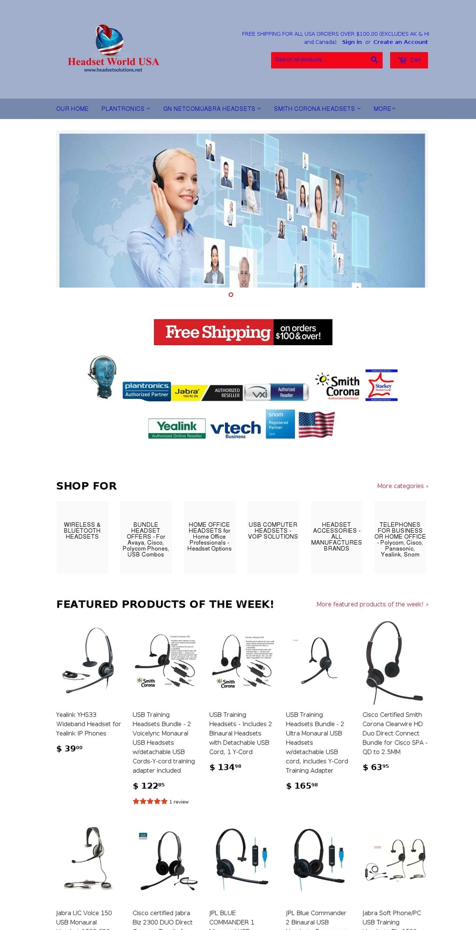 headsetvender.com — Shopify storefront screenshot
