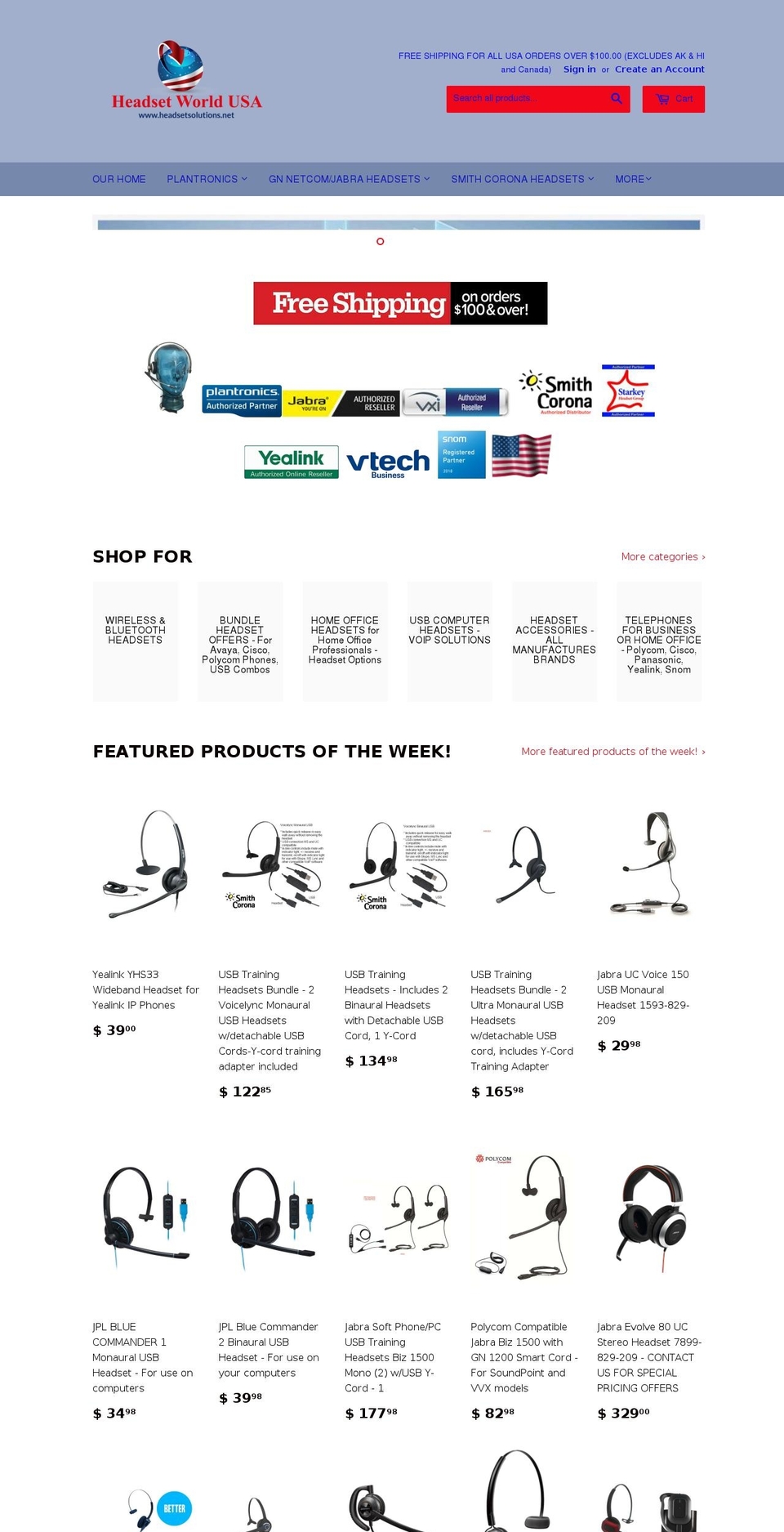 headsetworldusa.com — Shopify storefront screenshot
