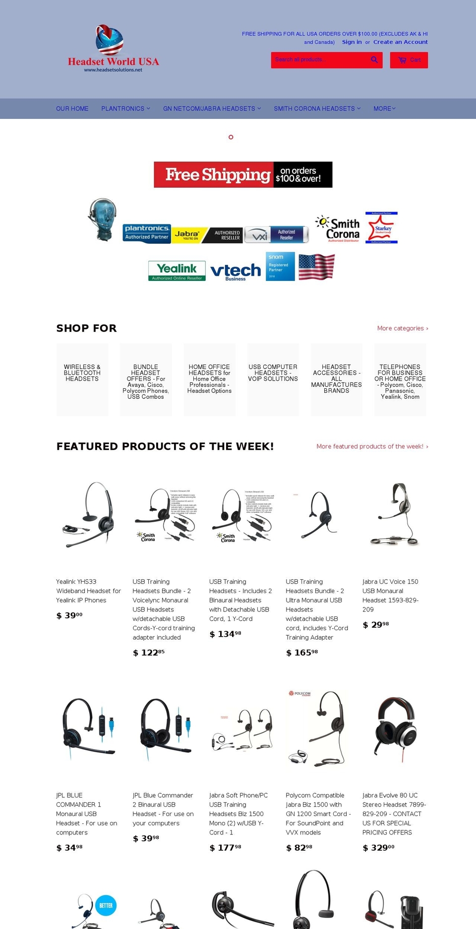headsetworldusa.net shopify website screenshot