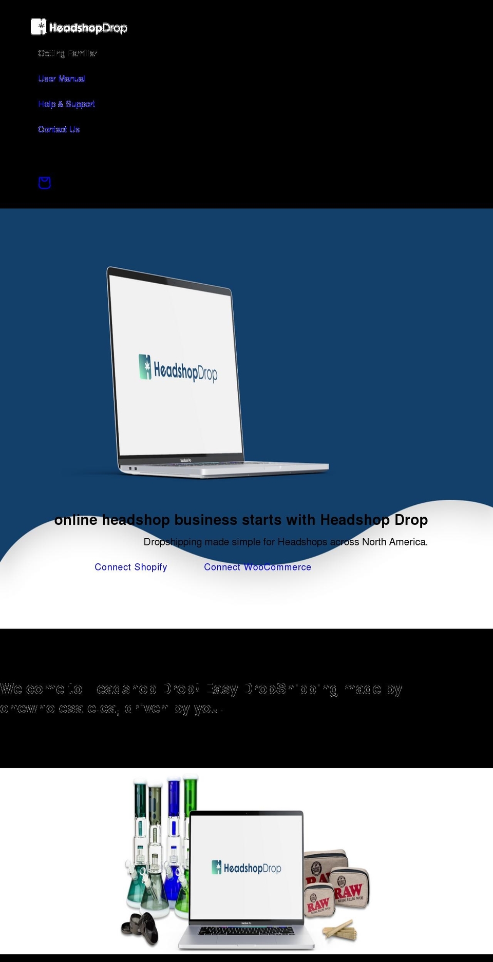 headshopdrop.com shopify website screenshot