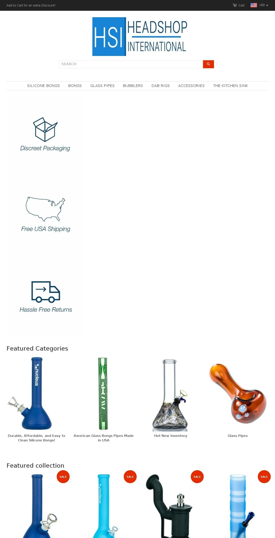 headshopinternational.com — Shopify storefront screenshot