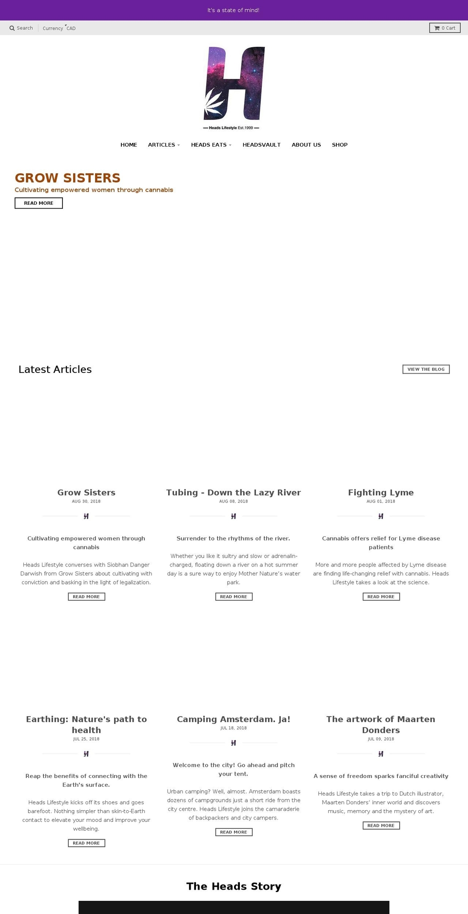 headslifestyle.com — Shopify storefront screenshot