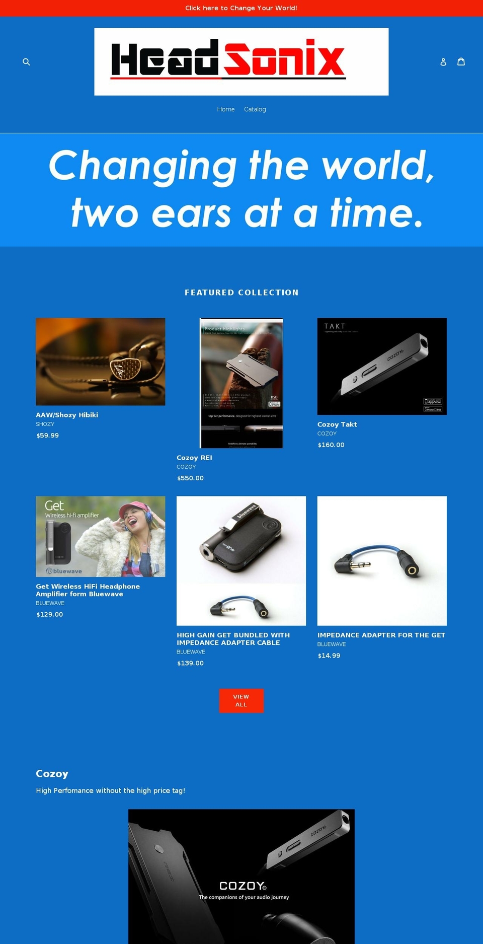 headsonix.com — Shopify storefront screenshot