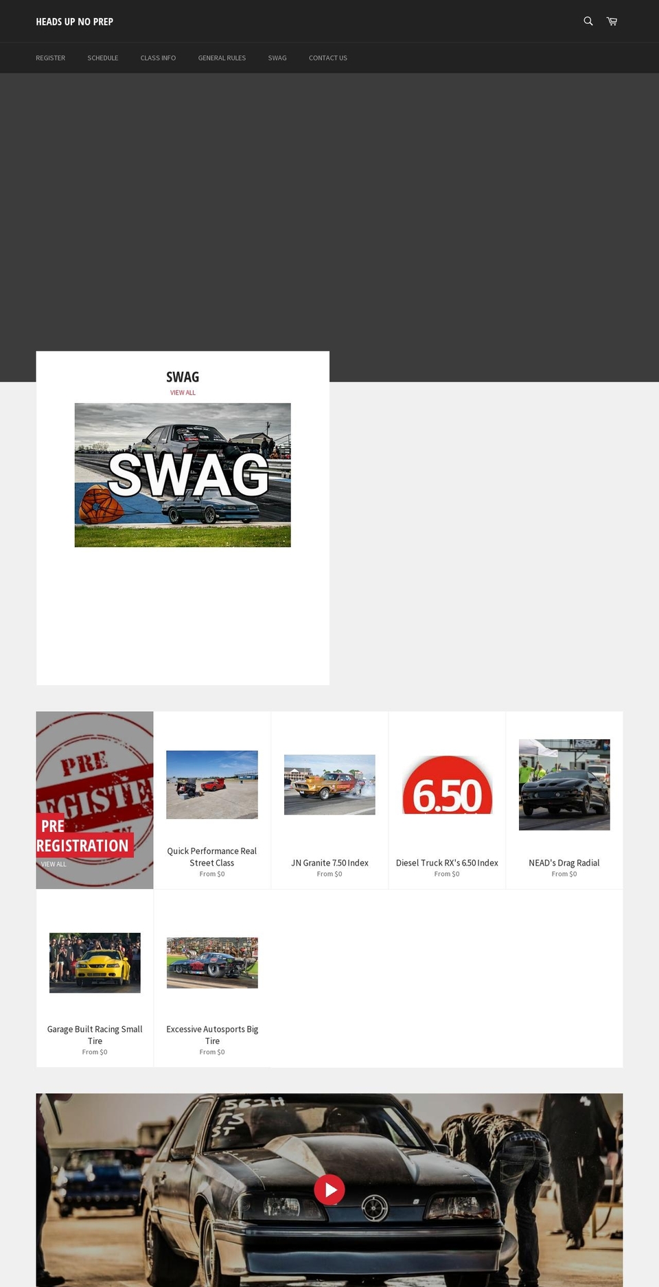 headsupnoprep.com shopify website screenshot
