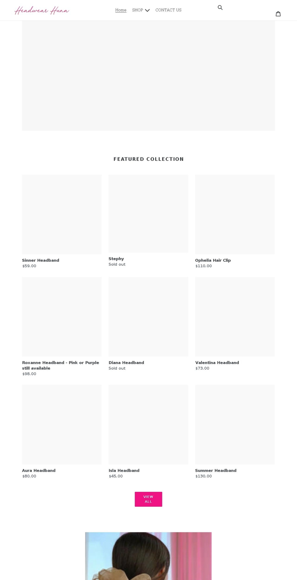 headwearhuna.com.au shopify website screenshot