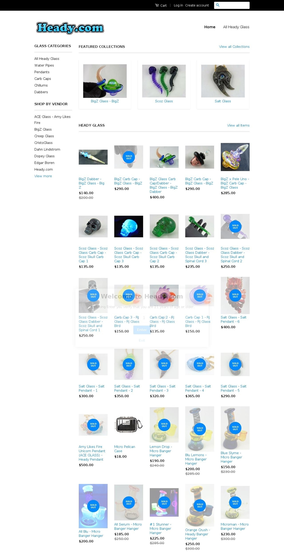 heady.com — Shopify storefront screenshot