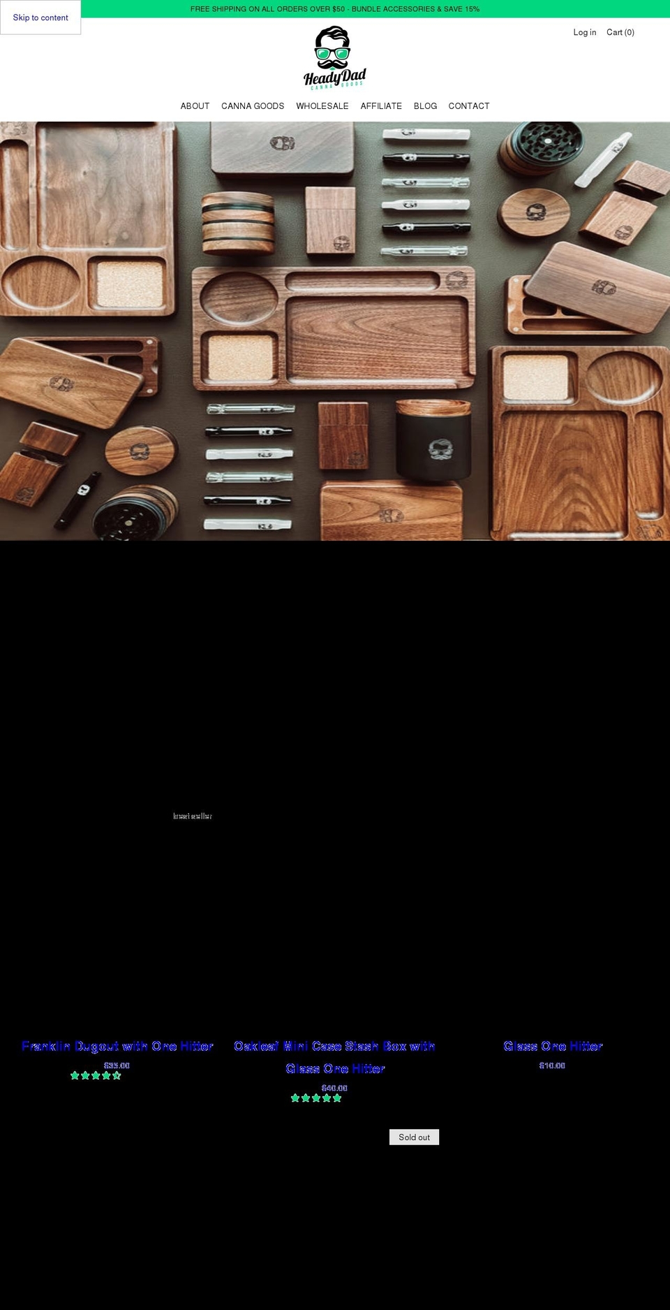 headydad.com shopify website screenshot