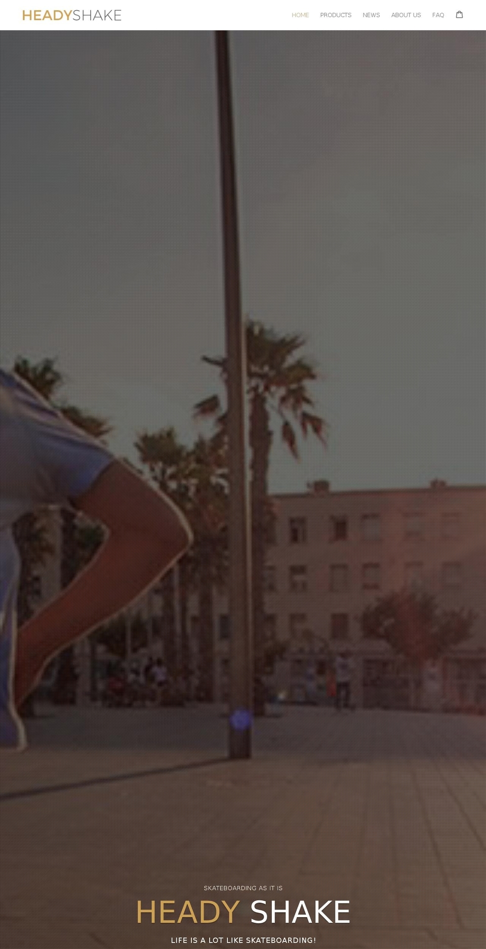 headyshake.com shopify website screenshot