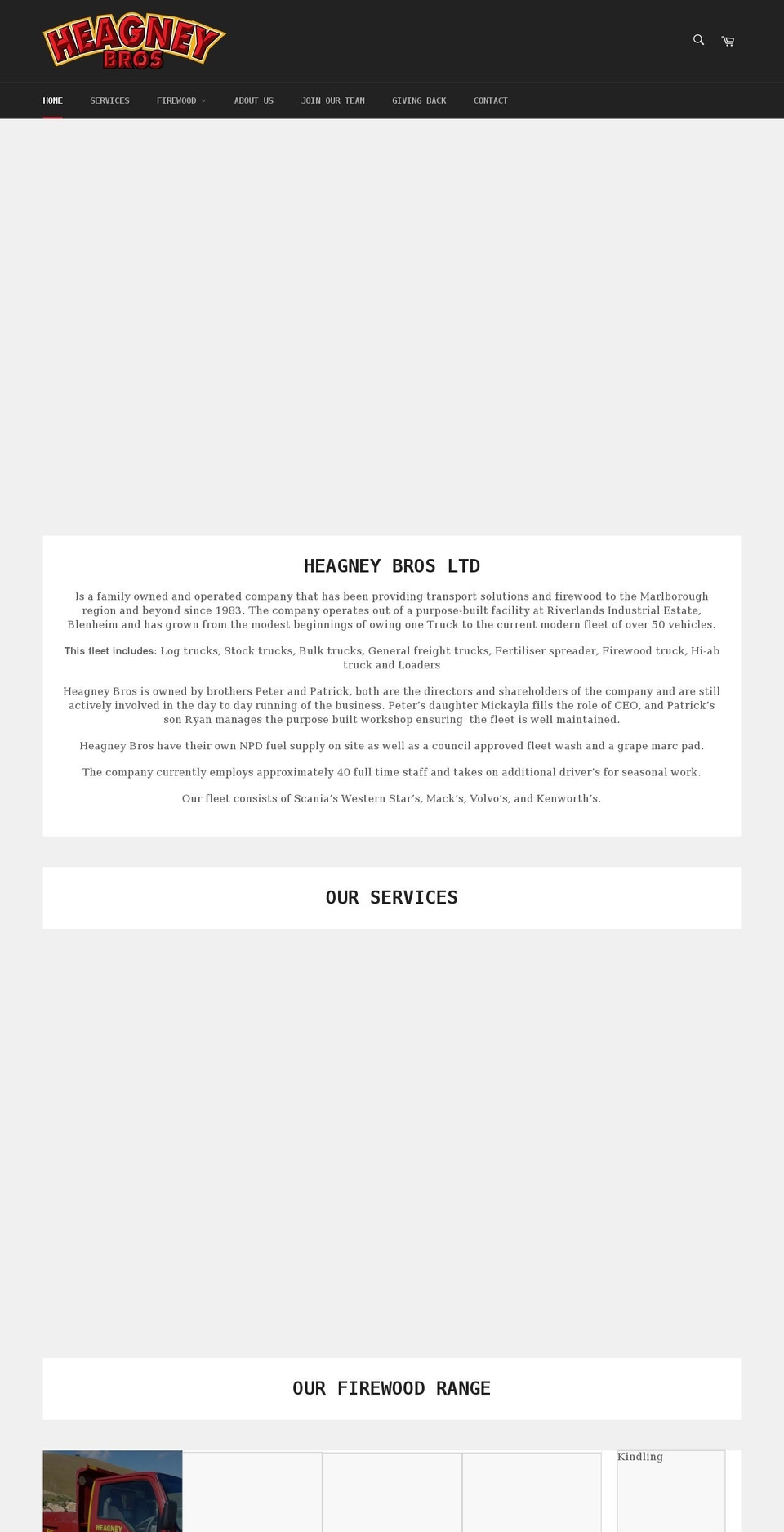 heagneys.co.nz shopify website screenshot