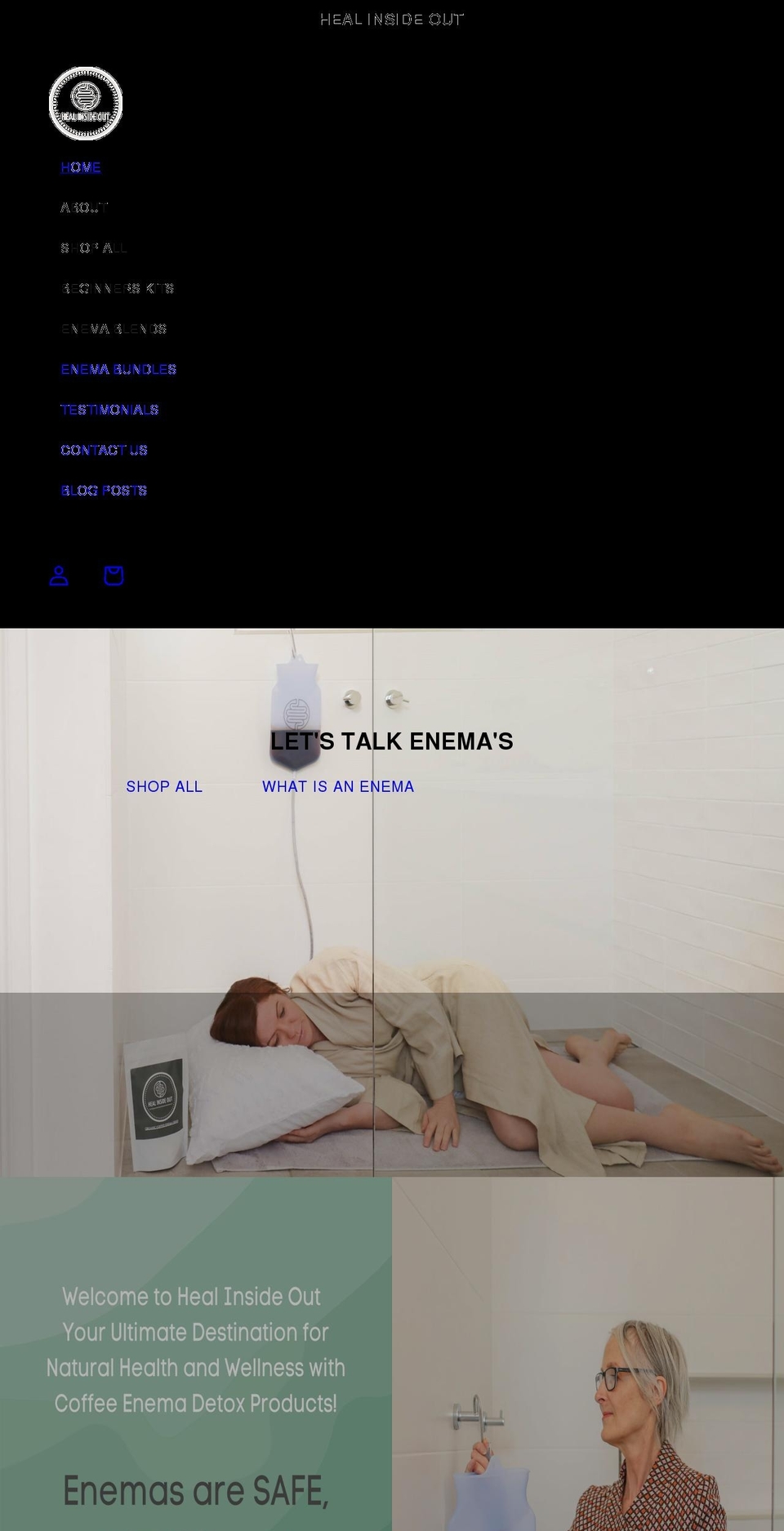 heal-insideout.com shopify website screenshot