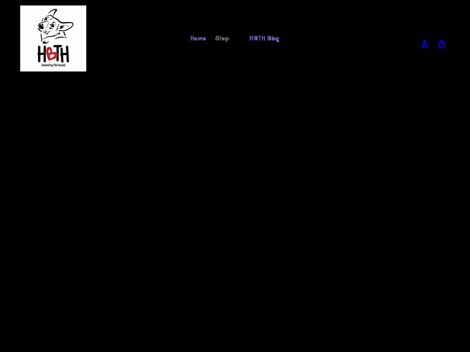 healedbythehound.com shopify website screenshot