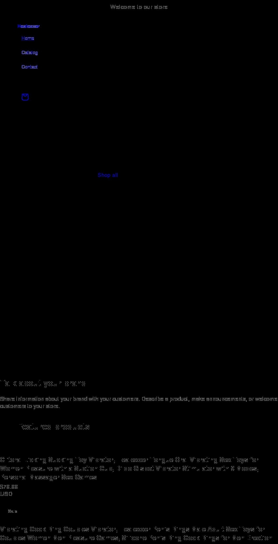healexcer.com shopify website screenshot