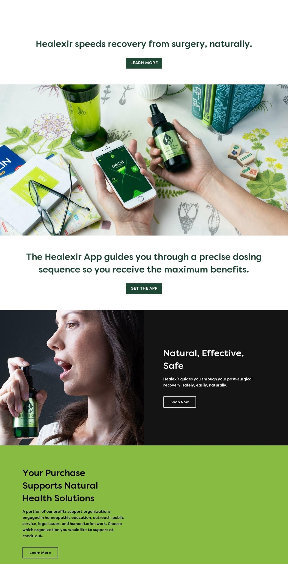 healexir.com — Shopify storefront screenshot