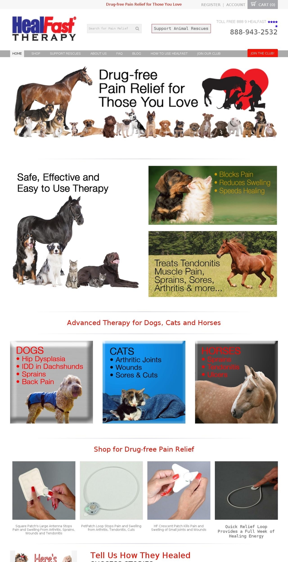 proven-profitable-theme-9-2 Shopify theme site example healfastdogs.com