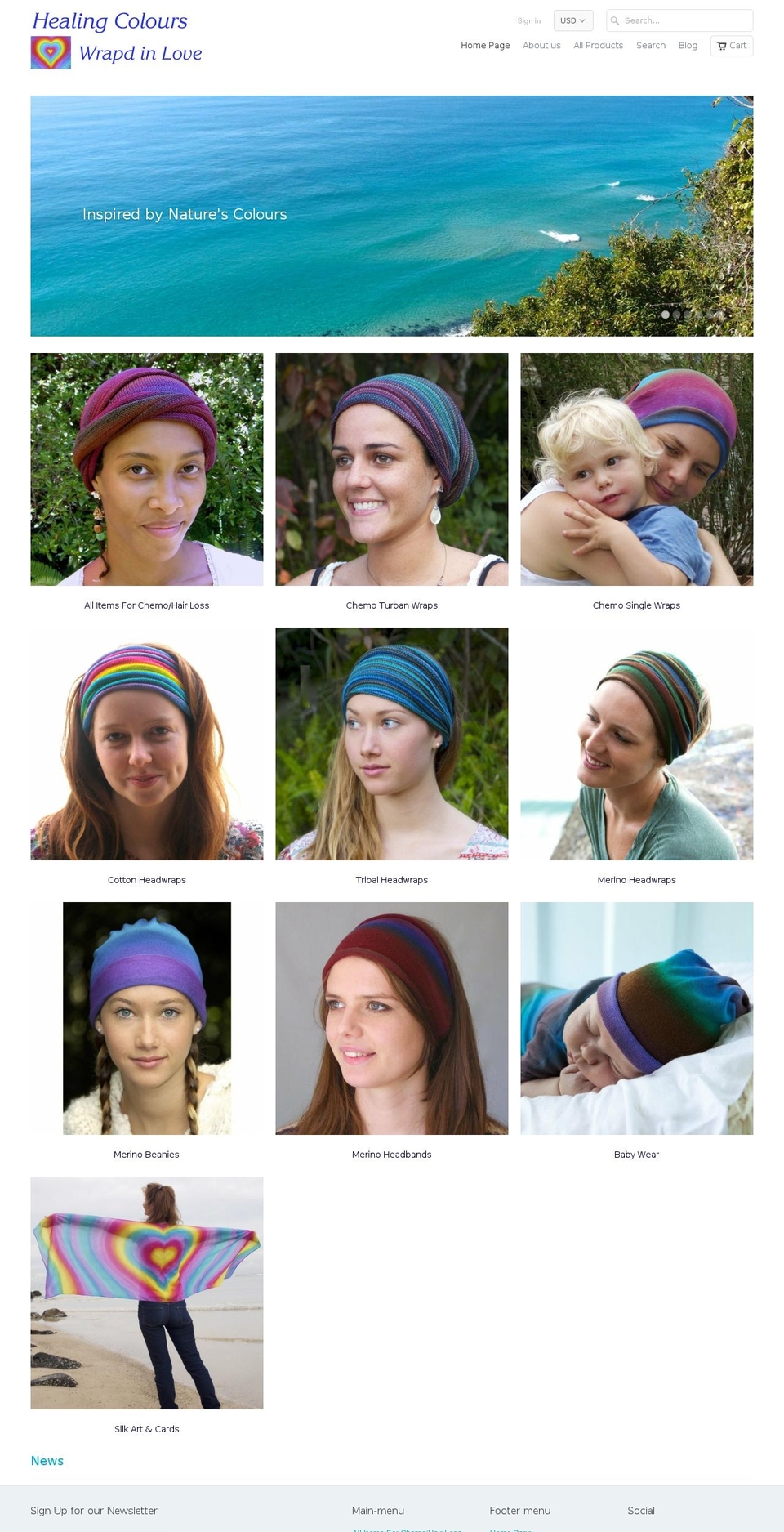 healingcolours.com.au shopify website screenshot