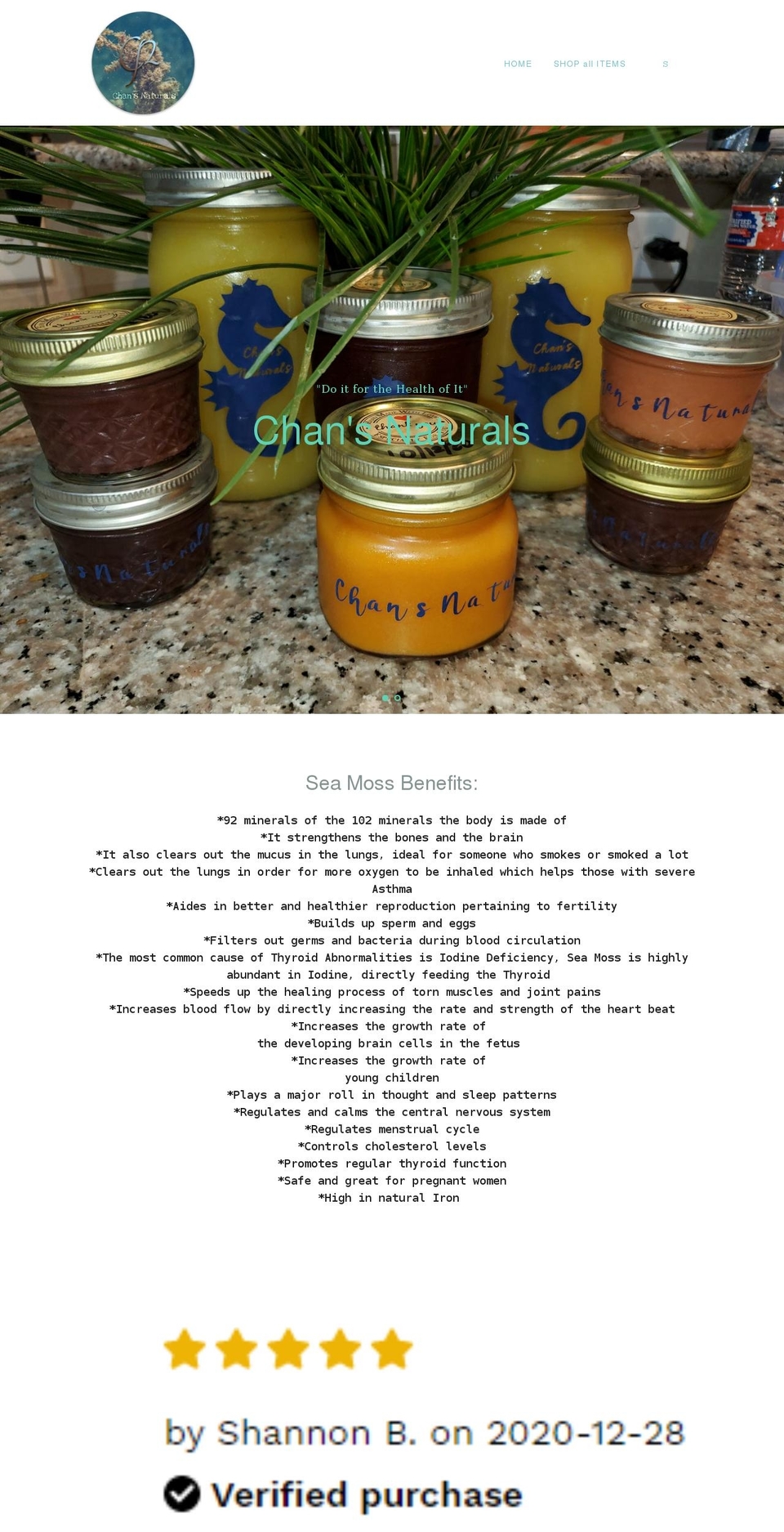 healingcreationsbychan.com shopify website screenshot