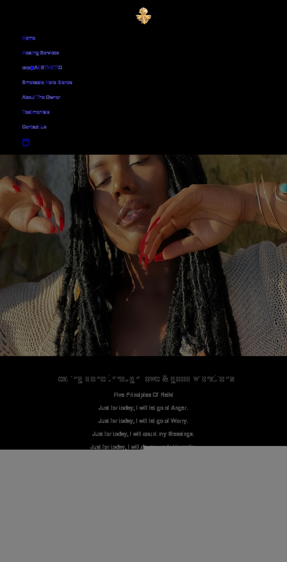 healingfrequenseas.com shopify website screenshot