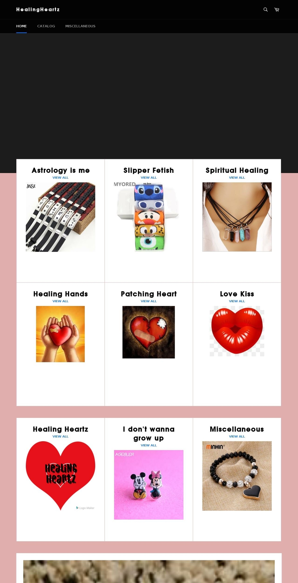 healingheartz.com — Shopify storefront screenshot